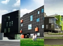 Biurowiec i apartamentowce