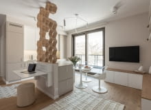 Minimalizm na 45 m kw. - projekt pracowni KODO
