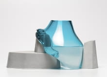 Wazon Falaises szklany wazon, design