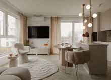 Monochromatyczny apartament w Gdyni