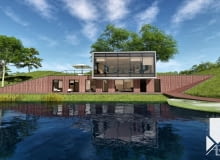 Fort X - Bateria Nadbrzeżna - koncepcja adaptacji zabudowań fortecznych na hotel