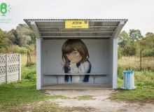 Folkowe Przystanki -  dzieła sztuki na wiejskich przystankach PKS