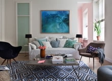 Kolorowe i bardzo kobiece mieszkanie warszawskiej architektki