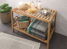 KiK_regal_do_przechowywania_bambusowy_wymiary_50_×_35_×_68_cm_cena_79,99_frottowy_dywanik_lazienkowy_rozne_kolory_50_×_70_cm_cena_14,00 KiK_regal_do_przechowywania_bambusowy_wymiary_50_×_35_×_68_cm_cena_79,99_frottowy_dywanik_lazienkowy_rozne_kolory_50_×_70_cm_cena_14,00