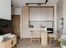 Kaszmirowy minimalizm – aranżacja 36-metrowego mieszkania w Łodzi Kaszmirowy minimalizm – aranżacja 36-metrowego mieszkania w Łodzi