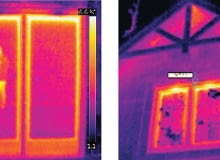 Termogramy trzeba umieć zinterpretować. Czasem na badanej powierzchni odbija się ciepło innych obiektów o wyższej temperaturze, na przykład sylwetka operatora kamery lub ciepłe powietrze zbierające się pod okapem dachu badania termowizyjne