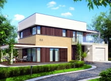 Mały dom zawsze zostawia pewien niedosyt: gdzieś jest za ciasno, gdzieś czegoś brakuje. Prezentowany dom minimalizuje te wrażenia przemyślanym i dobrze poukładanym wnętrzem oraz efektownymi elewacjami. Małe jest ciasne, ale "małe jest piękne". Mały dom zawsze zostawia pewien niedosyt: gdzieś jest za ciasno, gdzieś czegoś brakuje. Prezentowany dom minimalizuje te wrażenia przemyślanym i dobrze poukładanym wnętrzem oraz efektownymi elewacjami. Małe jest ciasne, ale "małe jest piękne".