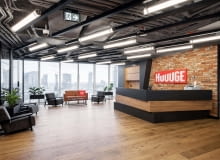 Realizacja projektu wnętrz biurowych dla Huuuge Games Realizacja projektu wnętrz biurowych dla Huuuge Games