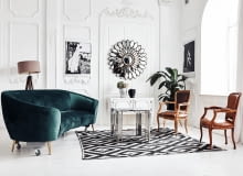 Lustro w salonie Lustro w salonie