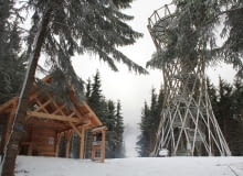 Zagospodarowanie terenu na szczycie góry Borowej Wieża widokowa na szczycie Borowej Góry