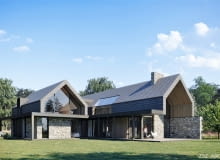 Dom w Ustroniu - projekt pracowni Z3Z ARCHITEKCI Dom w Ustroniu - projekt pracowni Z3Z ARCHITEKCI