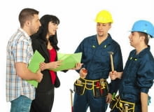 Rozmowa z budowlańcami Rozmowa z budowlańcami