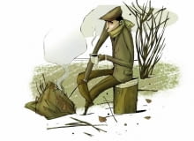 Chore liście trzeba dokładnie wygrabić i spalić Chore liście trzeba dokładnie wygrabić i spalić