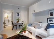 Małe mieszkanie w skandynawskim stylu małe mieszkanie, kawalerka, mieszkanie w skandynawskim stylu