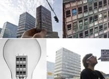 Biurowce Alfa to jeden z najbardziej charakterystycznych kompleksów modernistycznej architektury w centrum Poznania. Grafiki: David Navarro, Zupagrafika.