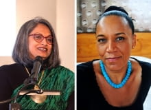 Marina Tabassum (z lewej) i Lesley Lokko (z prawej).