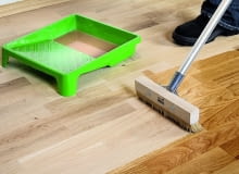 Nanoszenie oleju na zimno szczotką odbiór posadzki