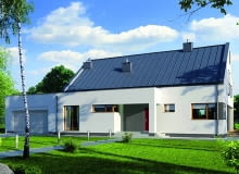 Projekt domu E136 ma potencjał - strych jest do dowolnego wykorzystania Projekt domu E136 ma potencjał - strych jest do dowolnego wykorzystania