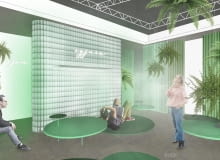 Żyjnia w Galerii Dizajn BWA Wrocław. Proj. Buck.Studio