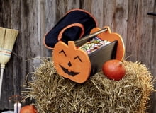 Zrób to sam: Halloween'owy koszyk na słodycze