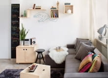 Mieszkanie na warszawskim Żoliborzu - 30 m2; proj. Inside Story małe mieszkanie, niewielkie mieszkanie, jak urządzić małe mieszkanie