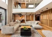 Nowoczesne wnętrza dwukondygnacyjnego domu - projekt biura pracownia14