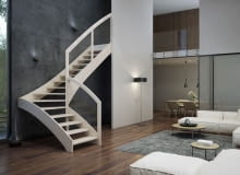 Schody Maya oparte na konstrukcji drewnianej z poręczą Szkło w drewnie (cena ok. 15 tys. zł brutto w ramach promocji obowiązującej w lutym 2017 r.) Schody Maya oparte na konstrukcji drewnianej z poręczą Szkło w drewnie (cena ok. 15 tys. zł brutto w ramach promocji obowiązującej w lutym 2017 r.)