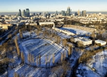 Budowa Nowej Skry - widok z drona Budowa Nowej Skry - widok z drona