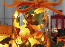 wianki, miechunka Weckglas mit Lichterkette aus Lampionblumen und Efeuranke SLOWA KLUCZOWE: Bastelidee Basteln Cucurbita Dekoidee Deko-Idee Dekoration dekorieren Efeu Efeubl tter Efeuranke Einmachglas Filzband Filzschleife Glas Hedera Hedera helix Herbst Herbstdeko Herbstdekoration Herbstfr´chte herbstlich Herbstzweige Herdera Idee K´rbis Lampionblume Lampionblumen Lampionblumen-Lichterkette Laterne Lichterkette Lichtidee Physalis Physalis alkekengi selbermachen selbstgemacht Weckglas Zierk´rbis Zweige