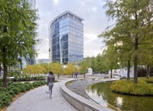 Plac Europejski, projekt: Wirtz International Landscape Architects, główny projektant Peter Wirtz; pracownia Massive Design (pasaż sztuki Art Walk oraz pawilon restauracyjny Genesis), główny projektant Przemysław Mac Stopa