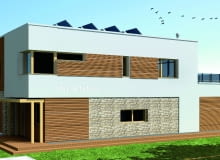 Kluczowe dla charakteru domu są kamienne partie frontowej elewacji oraz tarasu - ich staranne wykończenie zbuduje obraz siedziby zarówno w oczach mieszkańców, jak i gości. A w połączeniu ze strukturą bryły i zielenią wpisze budynek w otoczenie, bez pozbawiania go wyrazistości. Kluczowe dla charakteru domu są kamienne partie frontowej elewacji oraz tarasu - ich staranne wykończenie zbuduje obraz siedziby zarówno w oczach mieszkańców, jak i gości. A w połączeniu ze strukturą bryły i zielenią wpisze budynek w otoczenie, bez pozbawiania go wyrazistości.