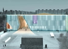 Muzeum Historii Żydów Polskich, Warszawa, proj. Rainer Mahlamäki z fińskiej pracowni Lahdelma i Mahlamäki Muzeum Historii Żydów Polskich, Warszawa, proj. Rainer Mahlamäki z fińskiej pracowni Lahdelma i Mahlamäki