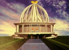 Jedna z pierwszych wizualizacji kościoła o. Rydzyka 23.10.2009 TORUN , REPRODUKCJA - WIZUALIZACJA KOSCIOLA ( FRONT ) W CENTRUM