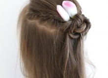 Najprostsza fryzura na komunię dla dziewczynki Najprostsza fryzura na komunię dla dziewczynki