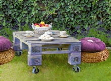 Stolik kawowy z palety. Stolik kawowy z palety.