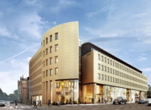 Wizualizacja biurowca Ethos przy pl. Trzech Krzyży