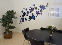 kwiatowy wzór na ścianie kwiatowy wzór na ścianie