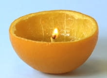 Świeczka w pomarańczy Świeczka w pomarańczy