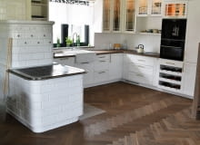 Drewniana podłoga w kuchni Drewniana podłoga w kuchni