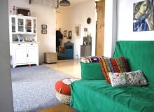 Mieszkanie na poddaszu kamienicy. poddasze, styl skandynawski, styl eklektyczny, pokoje dla chłopców