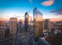 Skyliner w Warszawie. Proj. APA Wojciechowski