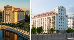 Inwestycja  „Elewator. Mieszkania i Lofty” we Wrocławiu. Przed i po