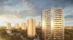 Nowa Gwiazda na osiedlu "Gwiazdy" w Katowicach. Proj. Maciej Franta