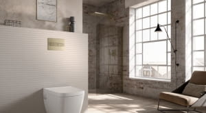 TECEsolid nikiel szczotkowany o strukturze liniowej aranżacja