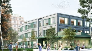 Planowana nowa publiczna szkoła przy ul. Radzymińskiej w Warszawie. Proj. WWAA