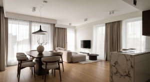 Minimalistyczny apartament RUUM studio w warszawskiej 19. Dzielnicy