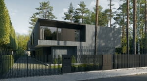 Nero Houses w Józefowie. Proj. Paweł Lis Architekci