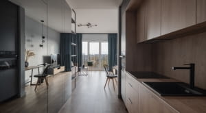 Aranżacja kawalerki.