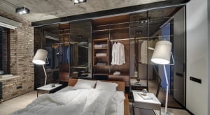 Przeszklona garderoba