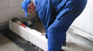 ściany działowe, murowanie ściny działowej